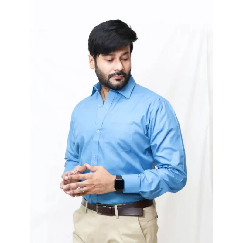 Formal Dress Shirts for Men Premium Blue