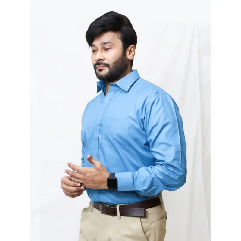 Formal Dress Shirts for Men Premium Blue