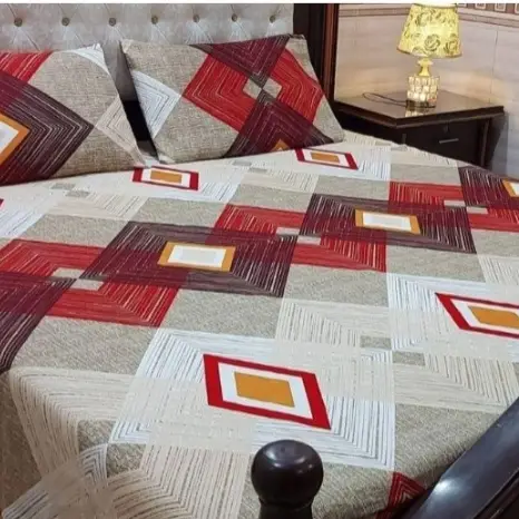 Crystal Cotton Double Bedsheet