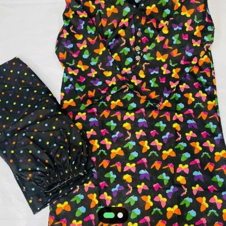 2 pc stitched printed suit