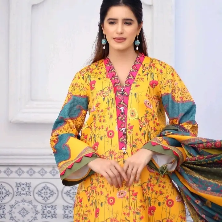 Ladies 3PCS unstitched Suit