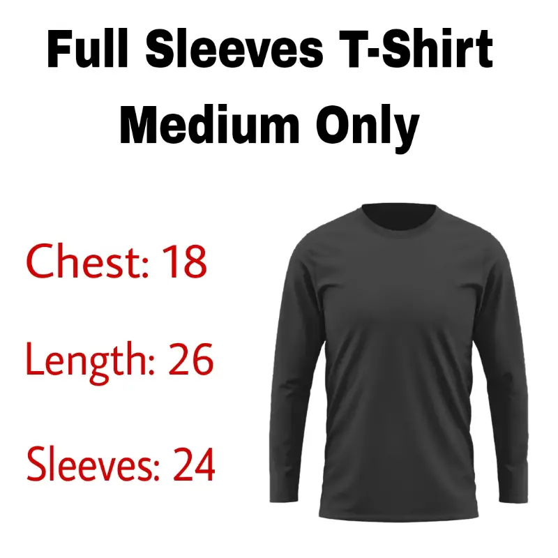 White Full Sleeves T-Shirt For Men