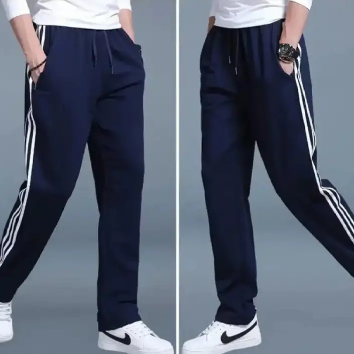 Navy Blue Trousers For Men Summer Season Sport Gym Trouser