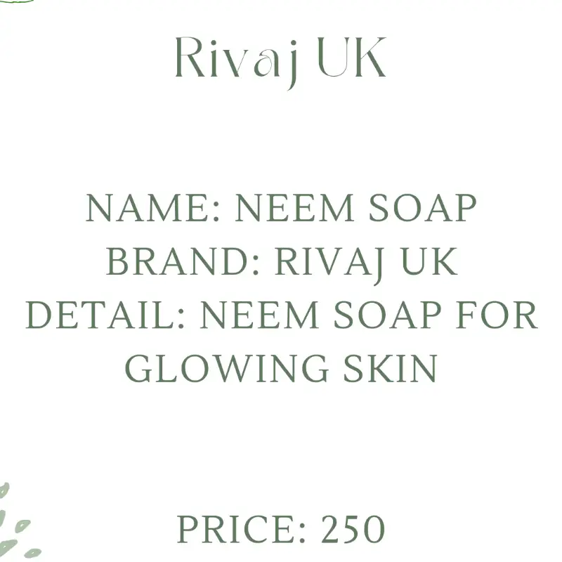 Rivaj uk Neem Soap