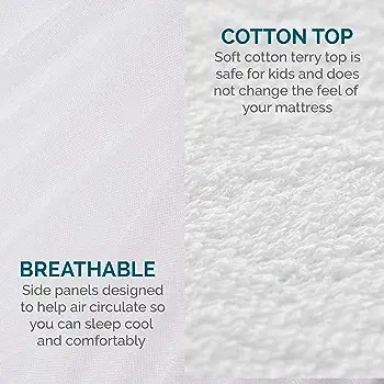Waterproof Mattress Cover Cotton Terry
