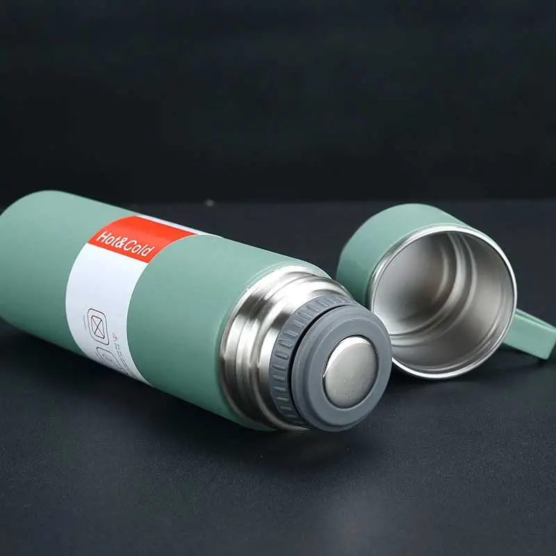 3 Cup Double-Layer Stainless Steel Vacuum Flask Set