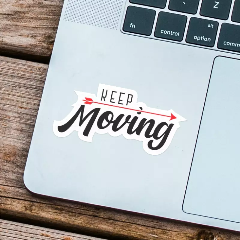 Keep Moving Sticker