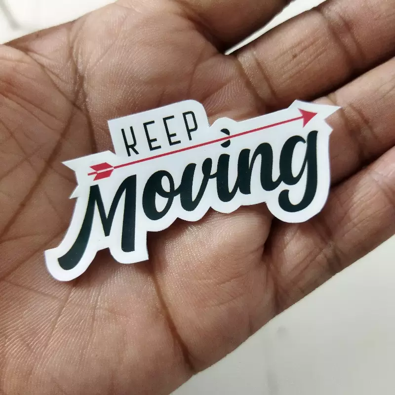 Keep Moving Sticker