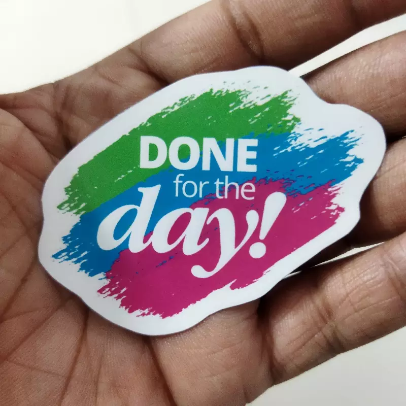 Done for the Day Sticker
