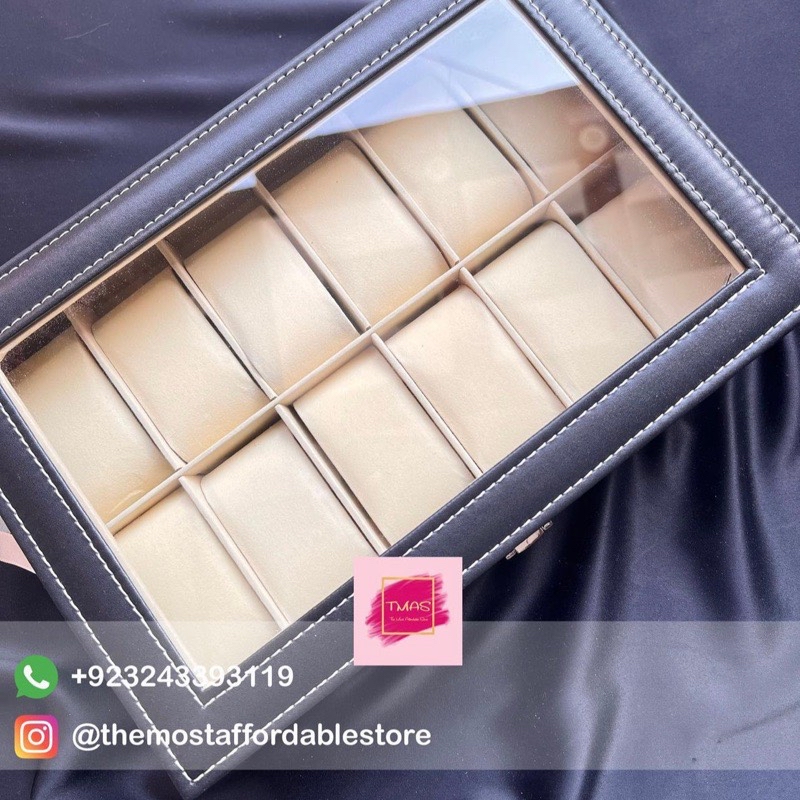 Unisex Watches Organiser   Space for 12 watches