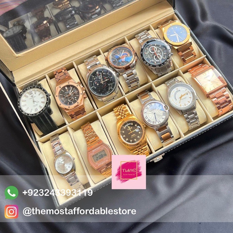 Unisex Watches Organiser   Space for 12 watches