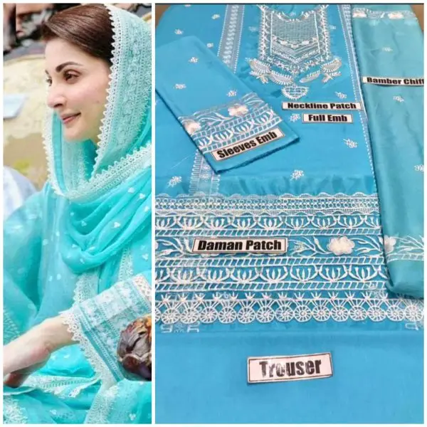 Lawn Suit 3pc Fabric Lawn(unstitched)CL4773