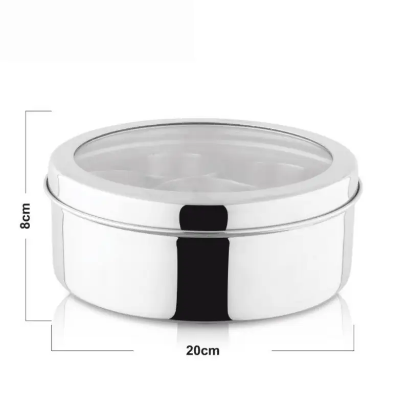 Spices Box Stainless Steel Heavy Weight With Spoon