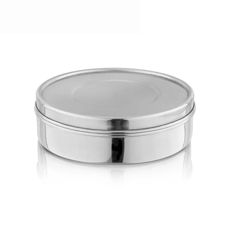 Storage Box Flat Shape Stainless Steel