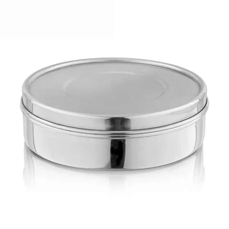 Storage Box Flat Shape Stainless Steel