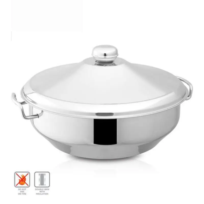Alpha Stainless Steel Hot pot Royal Steel lid