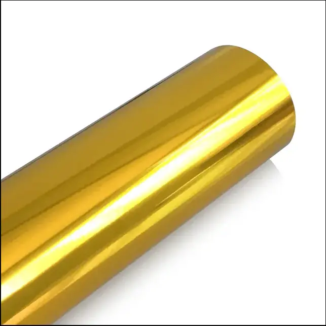 Chrome golden vinyl 1 feet by 9 feet