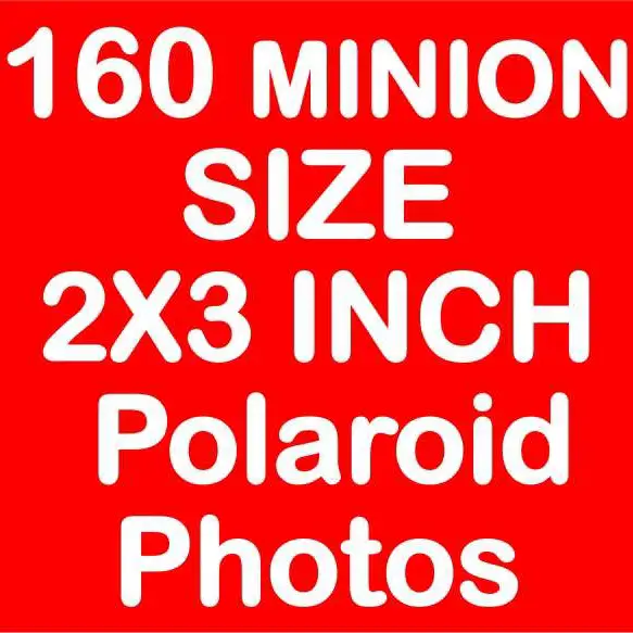 Minion Size 2x3 Inch Polaroid Pictures