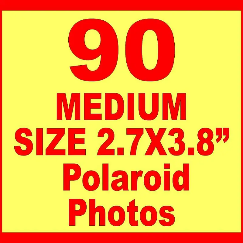 Medium Size 2.7x3.8 inch Polaroid Pictures