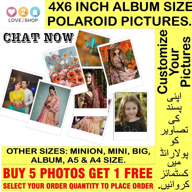 Big / Album Size Polaroid Pictures