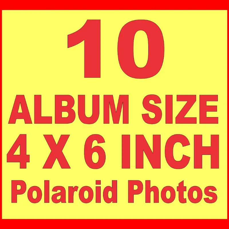 Big / Album Size Polaroid Pictures