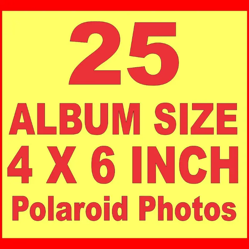 Big / Album Size Polaroid Pictures