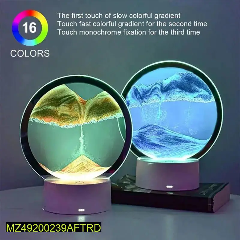 16 colour RGB Sand Art Lamp