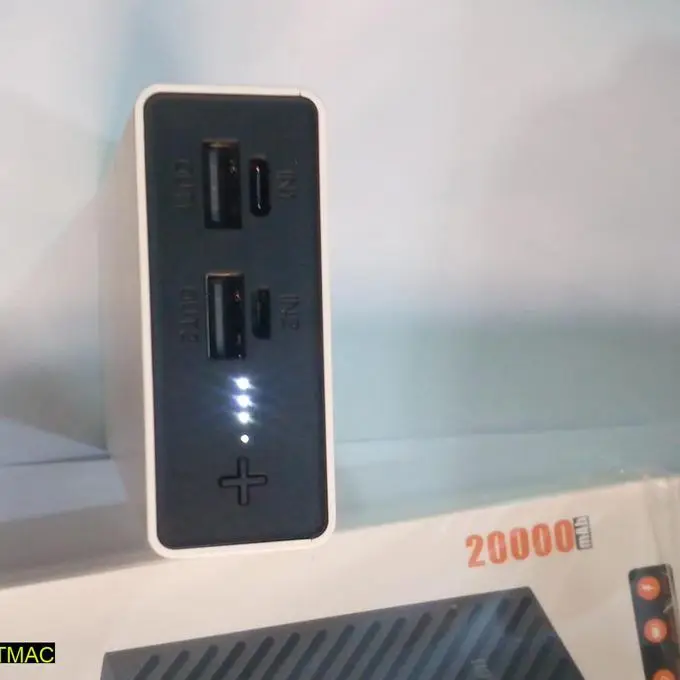 Portable 20000mah mmi power types-c power bank