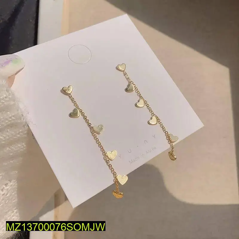Trendy Elegant Heart Tassels Earrings
