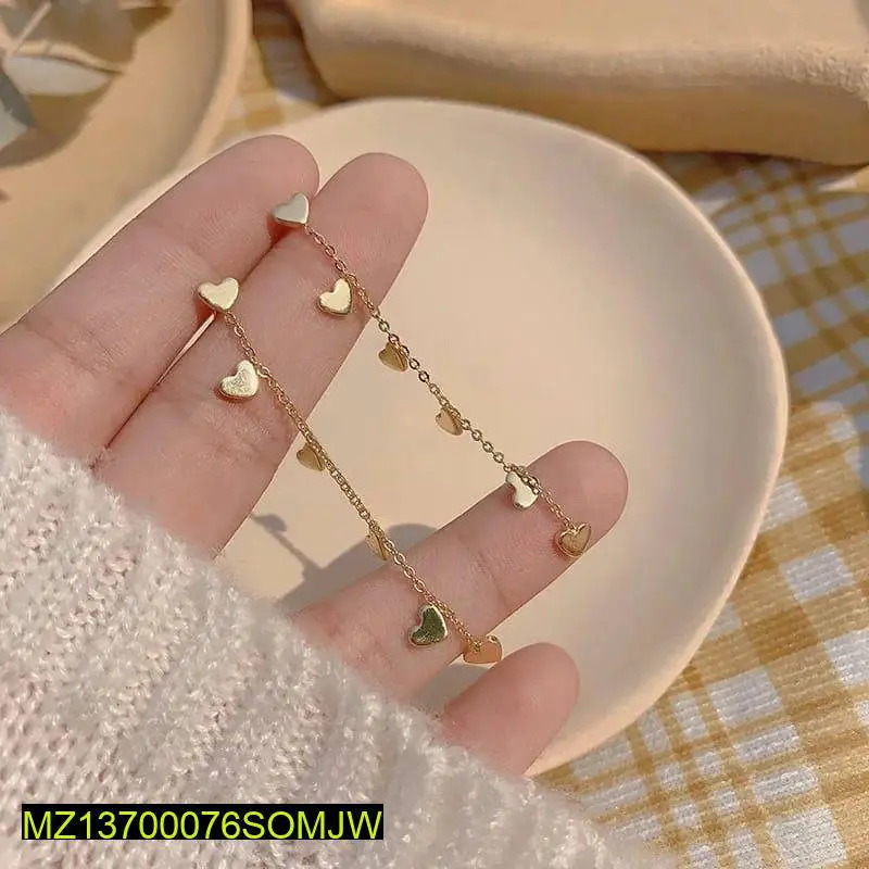 Trendy Elegant Heart Tassels Earrings