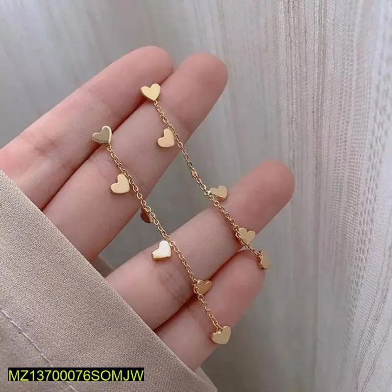 Trendy Elegant Heart Tassels Earrings