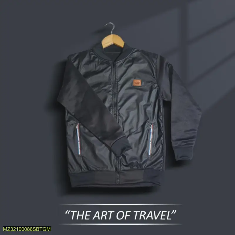 Men's Stitched Rexine Jacket