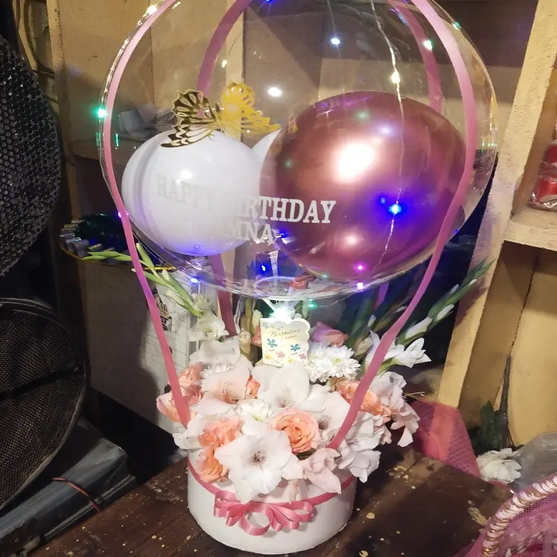 Flower And balloon box