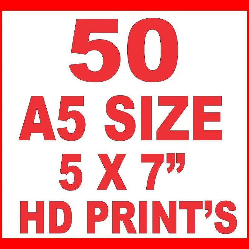 A5 Size Print