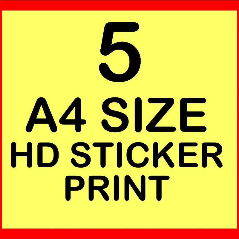 A4 Size Sticker Printing