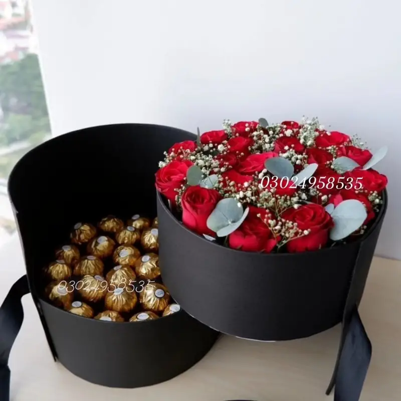 Flower and chocolate  Box