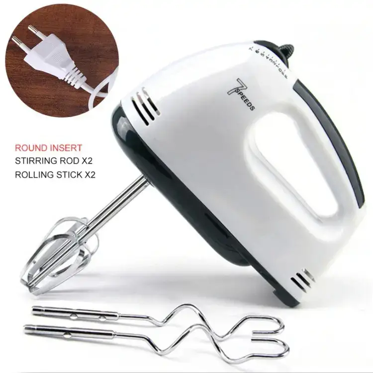 Electric Beater High Speed Hand Mixer Egg Beater For Cake Making and Whipping Cream with 7 Speed Control