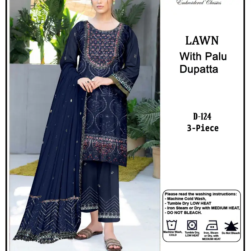 Fancy Morning Show Variety
Lawn Cotton 3PC Fully Embroidered.  Shirt, Duppta and Trouser  Embroidered 3pc Unstiched Suit