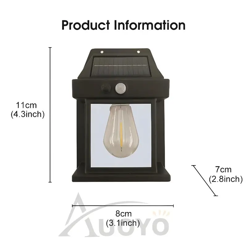 Solar Motion Sensor Wall Light