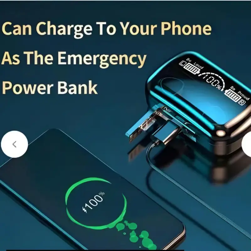 M10 Earbuds With Power Bank