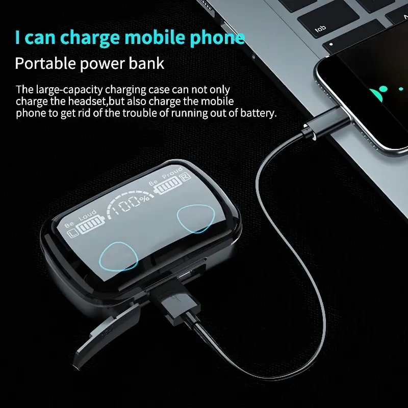 M10 Earbuds With Power Bank