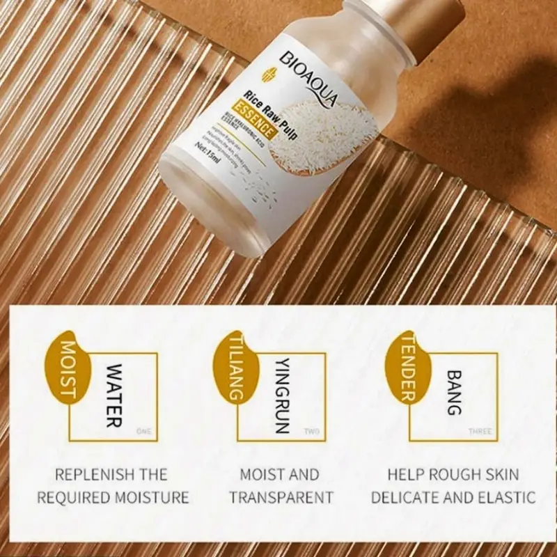 BIOAQUA Hyaluronic Acid Rice Raw Pulp Essence Face Serum 15ml