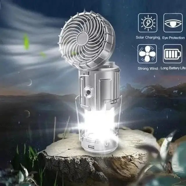 Portable Solar Fan And Light