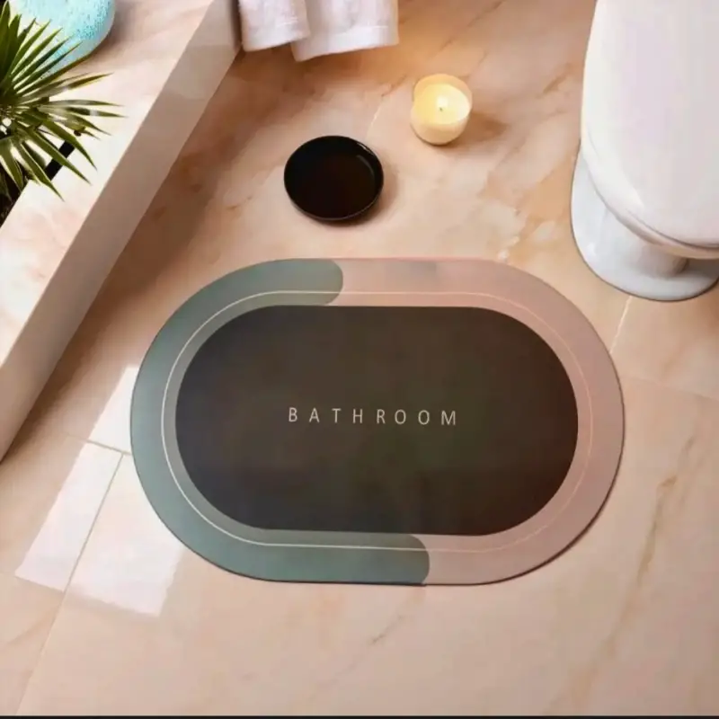 Bathroom Mat water absorbent and non slippery carpet for safe shower