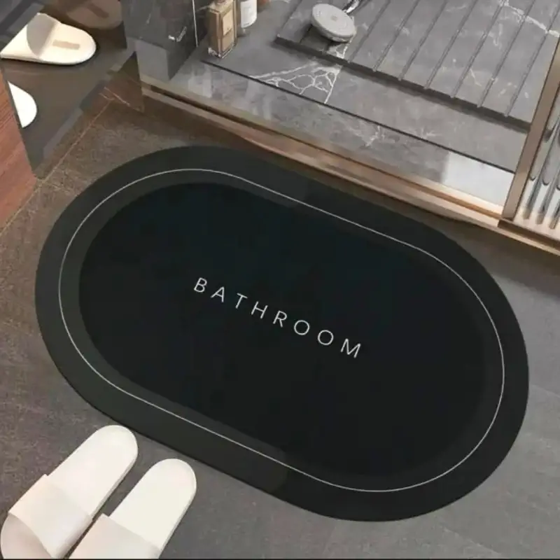 Bathroom Mat water absorbent and non slippery carpet for safe shower