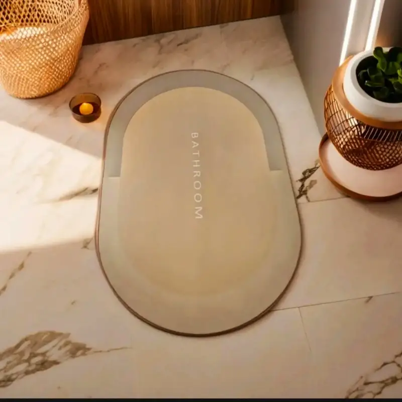 Bathroom Mat water absorbent and non slippery carpet for safe shower