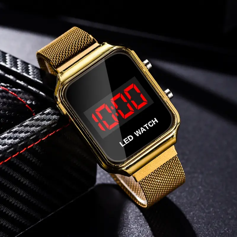 Digital LED Display, Touch Display Time, Magnetic Strap
