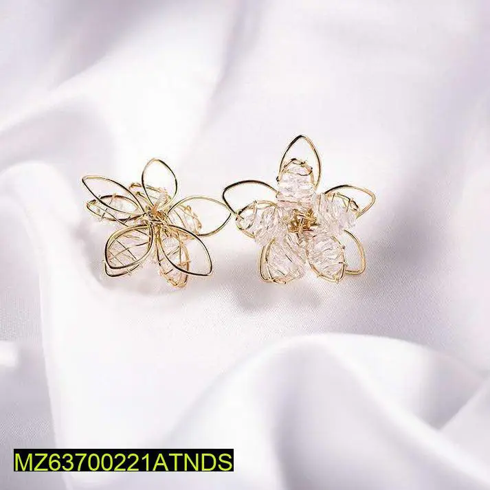 Double Layered Star Earrings