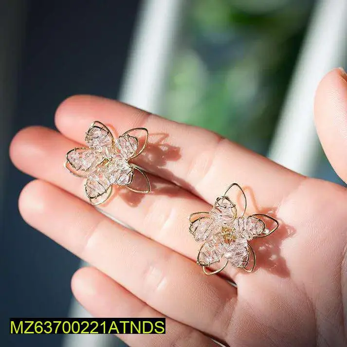Double Layered Star Earrings