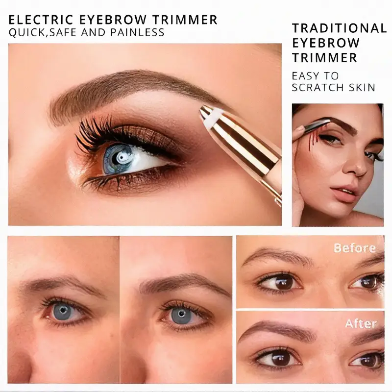 2 in 1 eyebrow and facial hair remover